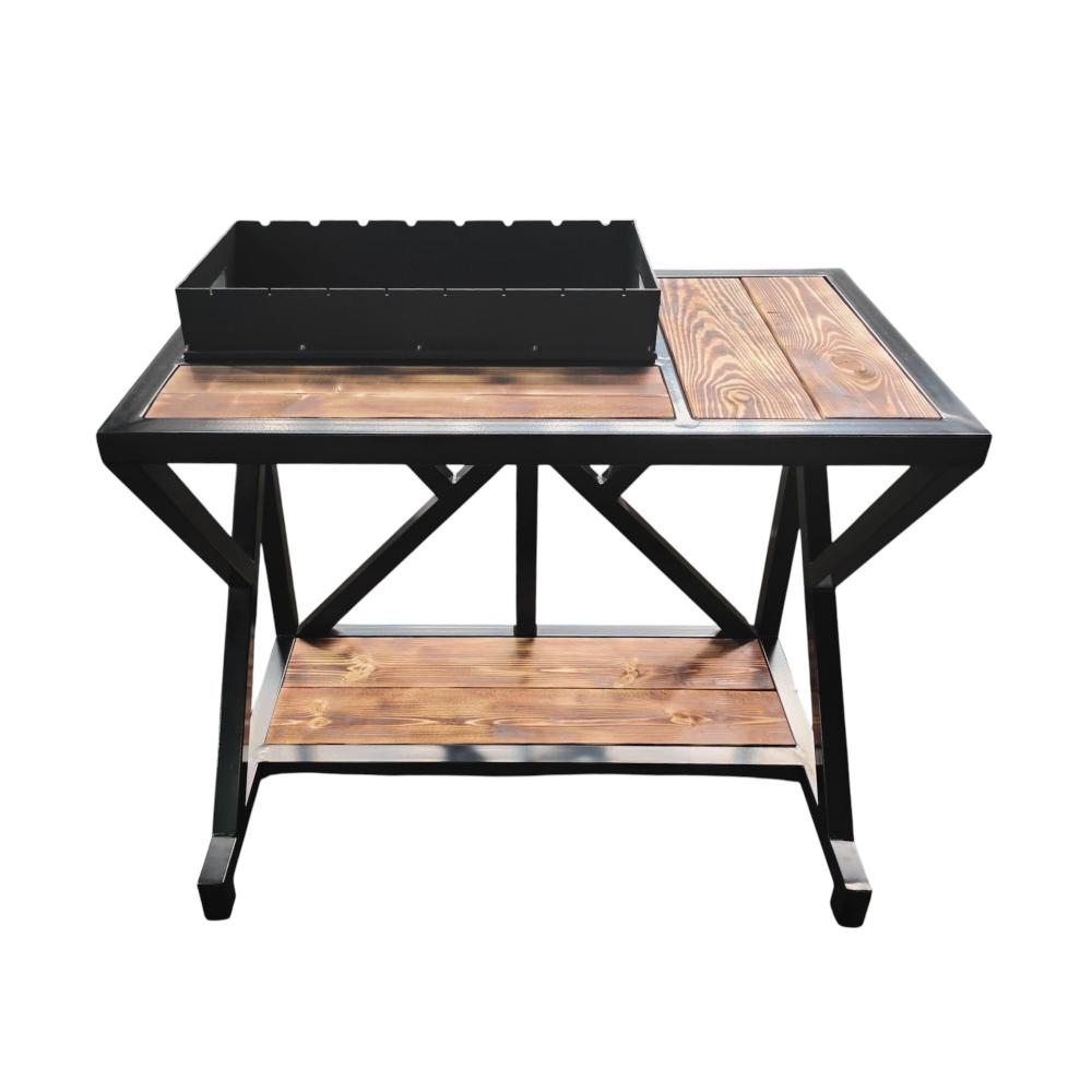 фото Мангал  Лофт тип Y (с Г-образн.столом), цельносварной в коробе Мультиагро фото Мангал  Лофт тип Y (с Г-образн.столом), цельносварной в коробе Мультиагро